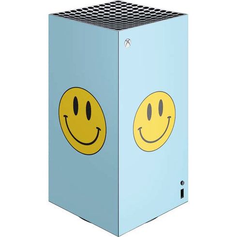 Blue Happy Face XBox Series X Digital Edition Console Skin